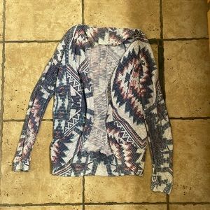 Aztec open cardigan Maurice’s small